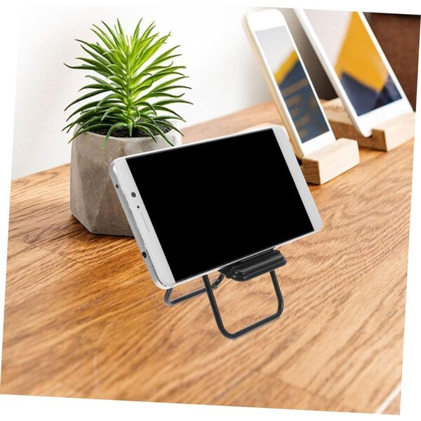 VICASKY 24 mini sedie pieghevoli nere in plastica, supporto decorativo e per smartphone