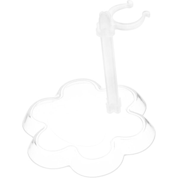 Vaguelly 10 Stück transparenter Ständer für Puppen aus widerstandsfähigem Kunststoff 9,5 x 9,5 cm