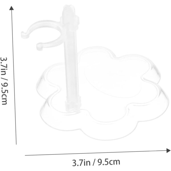 Vaguelly 10 Stück transparenter Ständer für Puppen aus widerstandsfähigem Kunststoff 9,5 x 9,5 cm