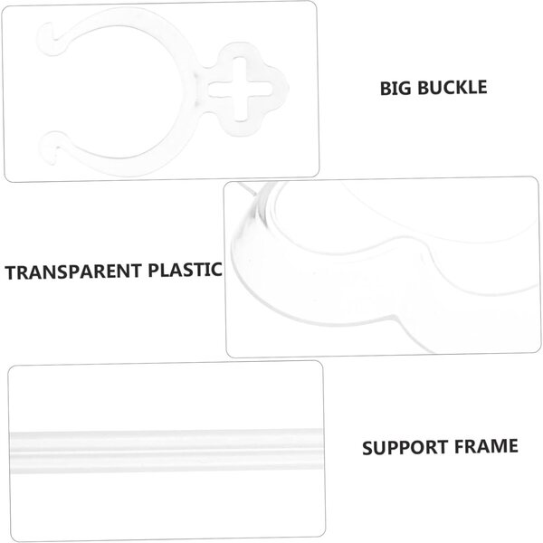 Vaguelly 10 Stück transparenter Ständer für Puppen aus widerstandsfähigem Kunststoff 9,5 x 9,5 cm