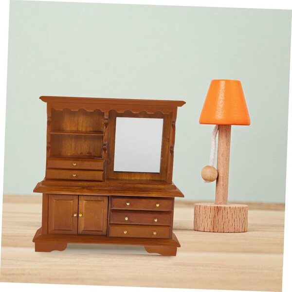 VICASKY Cassettiera in Miniatura in Legno per Casa delle Bambole - Mobili Decorativi Realistici
