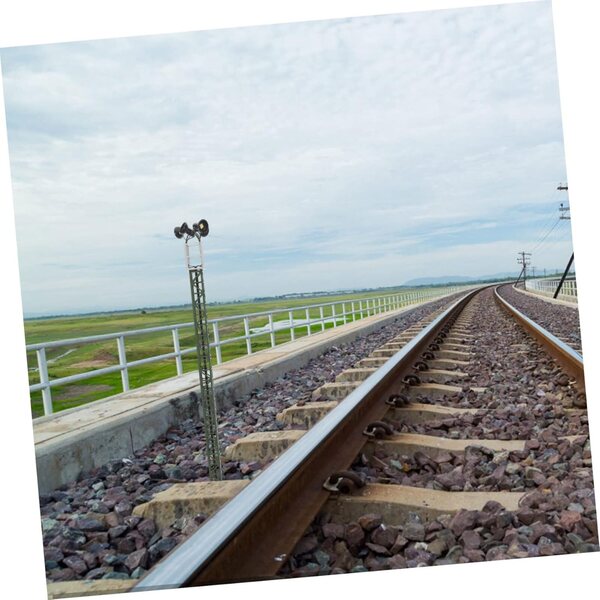 Grüne Mini-Eisenbahn-Ampel, 1:87, hell für Modellbau und Landschaftsdekorationen