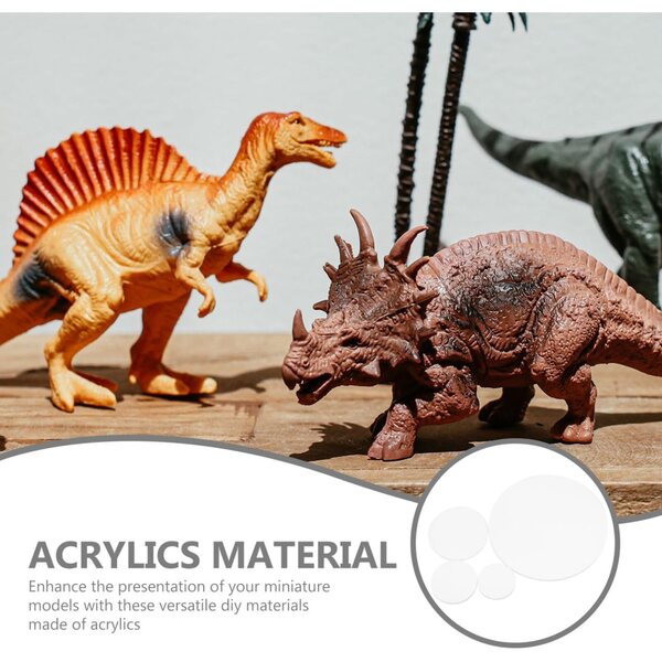 BESTonZON Basi in Miniatura Acrilico Rotonde 40 Pezzi di Varie Dimensioni per Figure