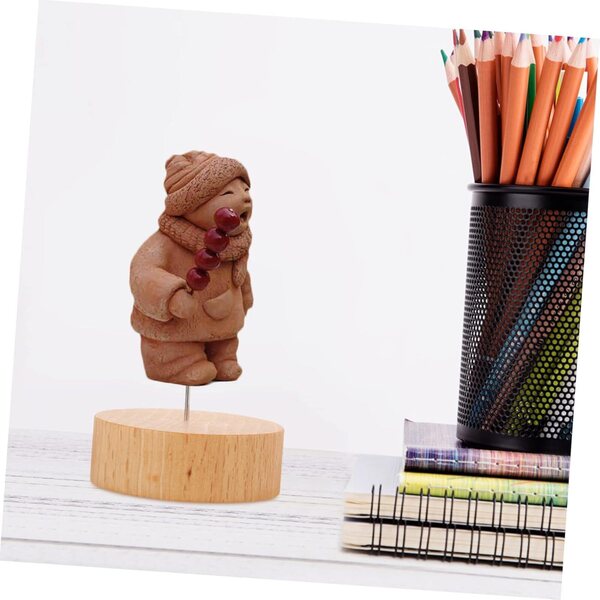 Supporto stabile in legno e metallo ABOOFAN per esposizione bambole e figure