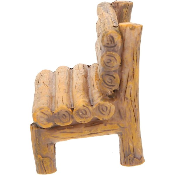YARNOW Mini Sedia in Resina per Villaggi Fatati e Supporto Telefono Decorativo 7x5x4cm