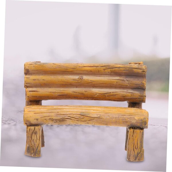 YARNOW Mini Sedia in Resina per Villaggi Fatati e Supporto Telefono Decorativo 7x5x4cm