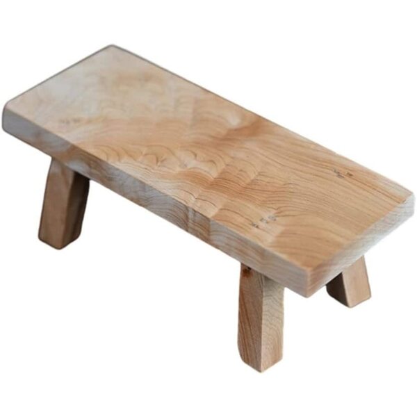 Garneck Sgabello in Legno Mini da Esposizione 14x5,5x5 cm Base per Vasi e Decorazioni