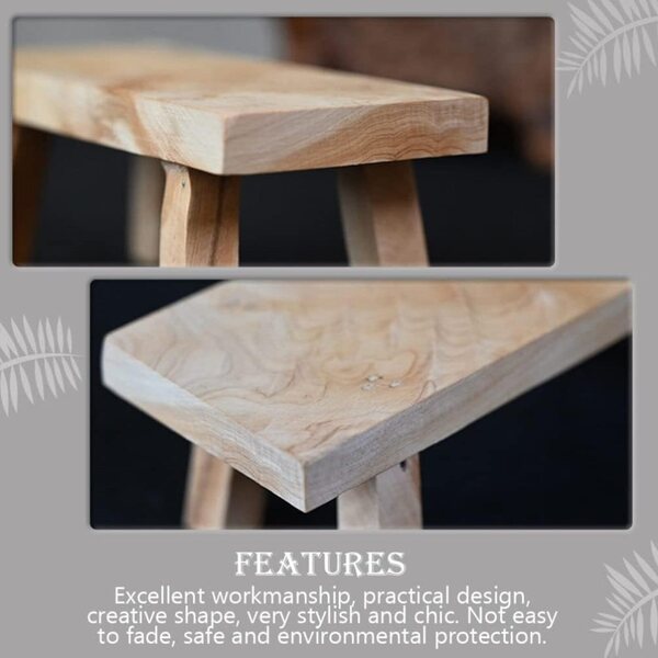 Garneck Sgabello in Legno Mini da Esposizione 14x5,5x5 cm Base per Vasi e Decorazioni