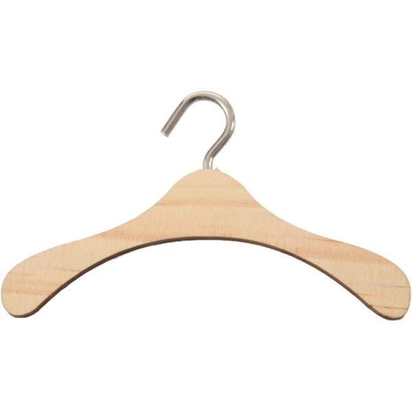 10 Kleiderbügel aus natürlichem Holz für 1/4-BJD-Puppen – elegant und praktisch