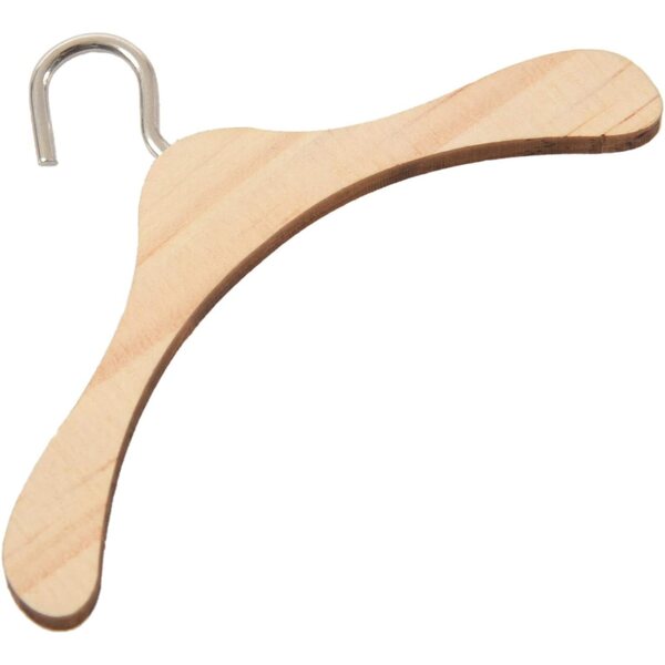 10 Kleiderbügel aus natürlichem Holz für 1/4-BJD-Puppen – elegant und praktisch