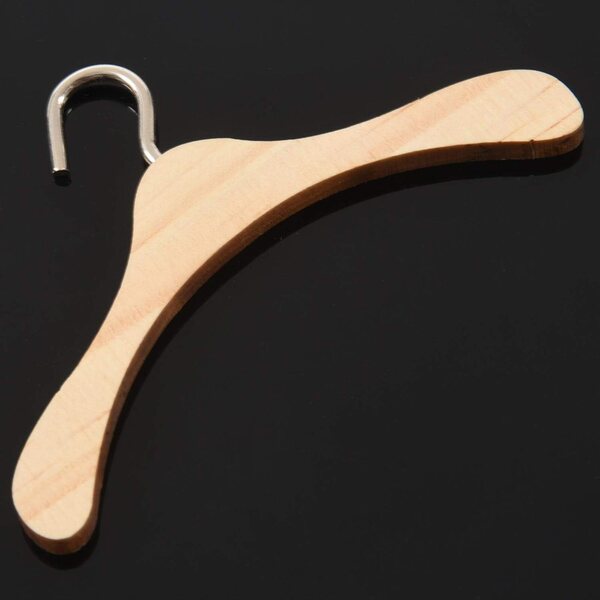 10 Kleiderbügel aus natürlichem Holz für 1/4-BJD-Puppen – elegant und praktisch