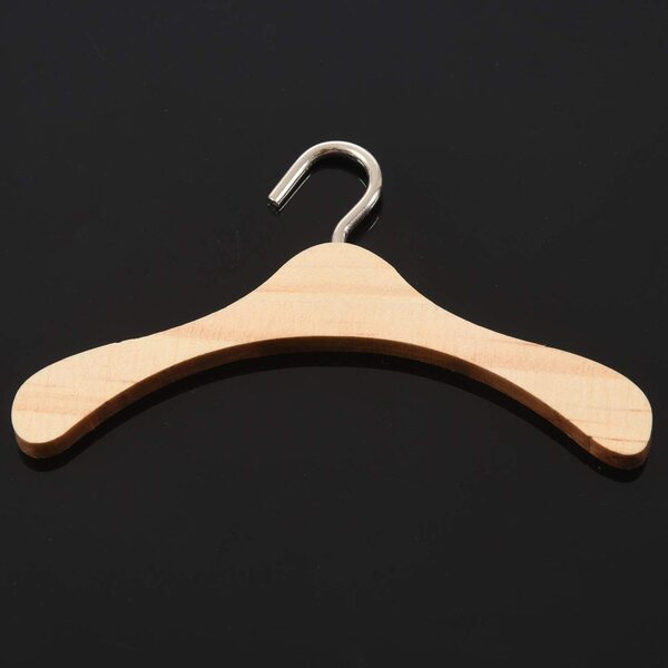 10 Kleiderbügel aus natürlichem Holz für 1/4-BJD-Puppen – elegant und praktisch