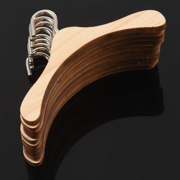 10 Kleiderbügel aus natürlichem Holz für 1/4-BJD-Puppen – elegant und praktisch