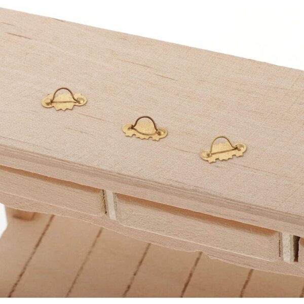 Almencla Tavolino da tè in Legno Miniatura 1:12 per Casa delle Bambole