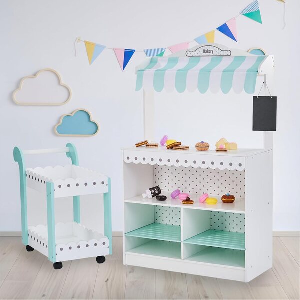 My Dream Panetteria dessert stand bianco e benzina con 18 dolcetti - Teamson Kids