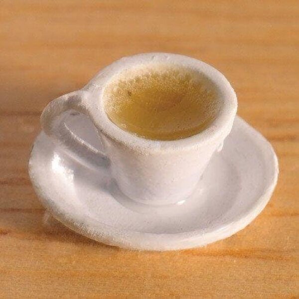 Tazza da tè in miniatura bianca Dolls House Emporium scala 1/12 per casa bambole