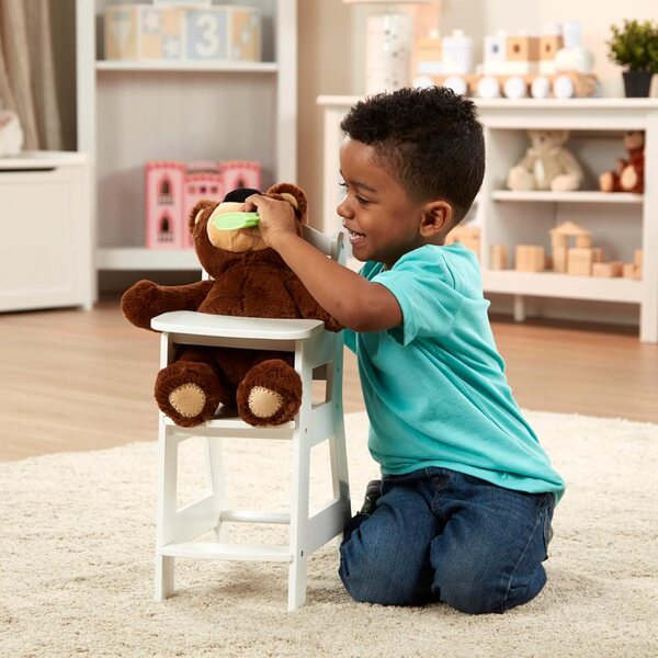 Melissa & Doug Mine to Love Hochstuhl aus Holz für Puppen bis 51 cm