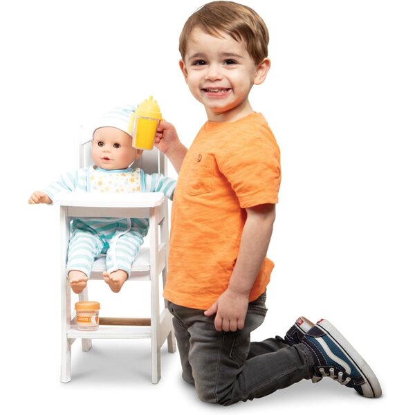 Melissa & Doug Mine to Love Hochstuhl aus Holz für Puppen bis 51 cm