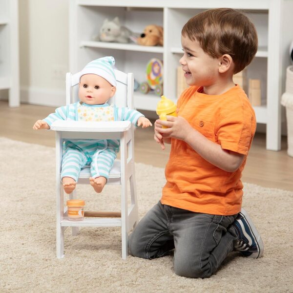 Melissa & Doug Mine to Love Hochstuhl aus Holz für Puppen bis 51 cm