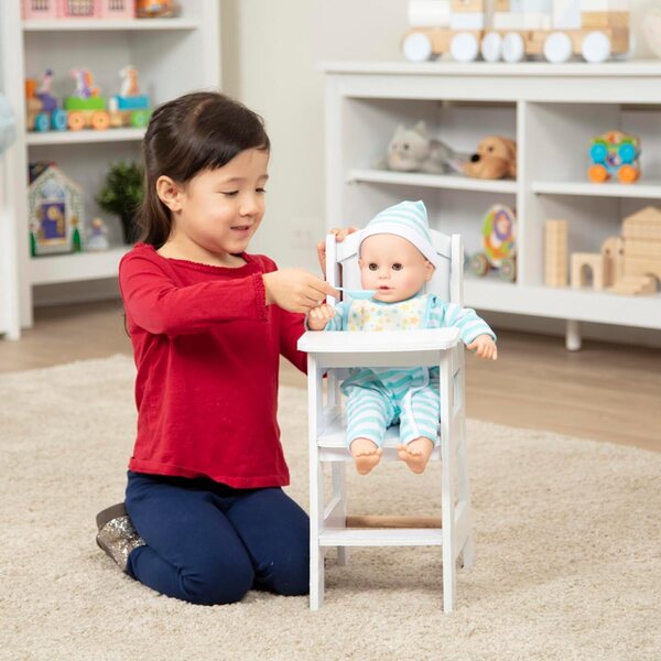 Melissa & Doug Mine to Love Hochstuhl aus Holz für Puppen bis 51 cm