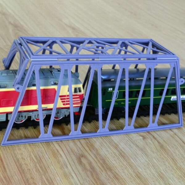 Qianly Modello di Ponte in Plastica 26x10x10,5 cm per Miniature e Decorazioni