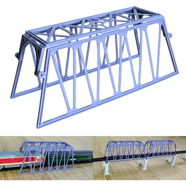 Qianly Modello di Ponte in Plastica 26x10x10,5 cm per Miniature e Decorazioni