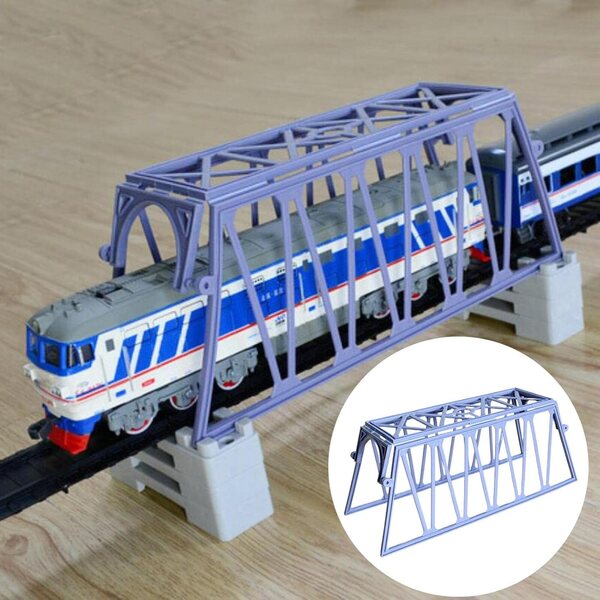 Qianly Modello di Ponte in Plastica 26x10x10,5 cm per Miniature e Decorazioni