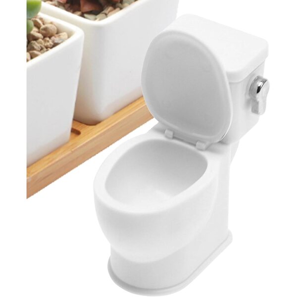 Puppenhaus-Miniaturtoilette mit Spülgeräusch und realistischem Design