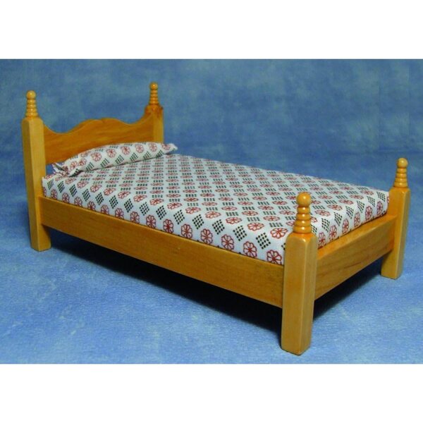 Letto singolo per casa delle bambole Streets Ahead DF110P in scala 1:12