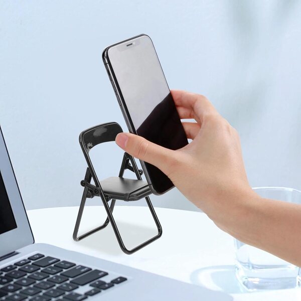 Klappstuhlförmiger Handyhalter – einzigartiges Design für Schreibtisch und Reisen