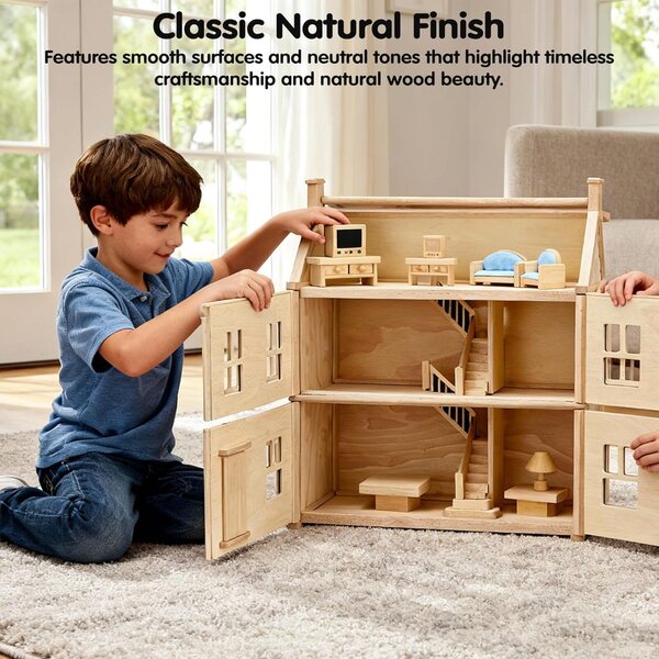 Set Verdure in Legno PlanToys con Coltello e Borsa, Gioco Educativo Sicuro