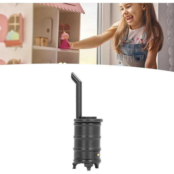 Picysa Mini-Holzofen 1:12 Schwarz für Puppenhaus, realistische Dekoration