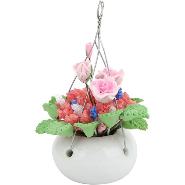 Miniatur-Hängevase für Puppenhäuser 1:12 aus Kunstharz – Masyrt