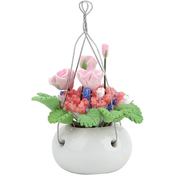 Miniatur-Hängevase für Puppenhäuser 1:12 aus Kunstharz – Masyrt