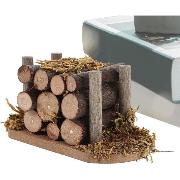 Miniatur-Holzstapel für Haus 1:12 – Vintage-Dekoration aus Holz und Schaumstoff