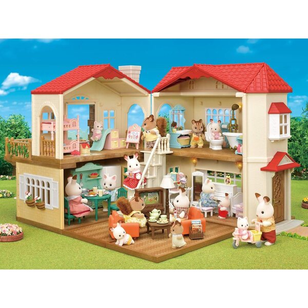 Sylvanian Family Kinderzimmer-Set SE-202 mit lavendelfarbenen und weißen Möbeln