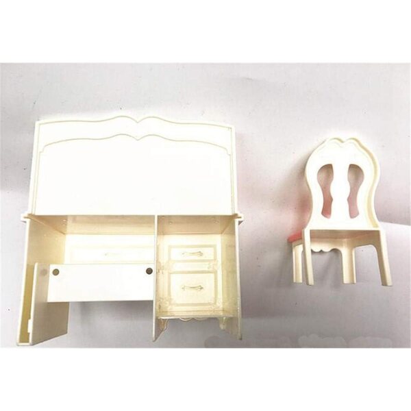 Umweltfreundlicher Kunststoff-Schreibtisch und Stuhl für Puppenhaus 16–30 cm Uteruik