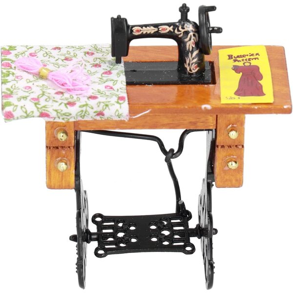 1:12 Miniatur-Nähmaschine für Vintage- und moderne Puppenhäuser
