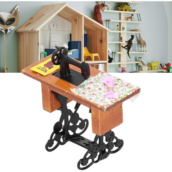 1:12 Miniatur-Nähmaschine für Vintage- und moderne Puppenhäuser