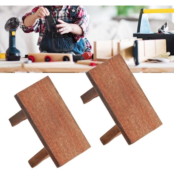 10 Sgabelli Miniatura in Legno per Casa delle Bambole, Accessori in Faggio Scala 1:6 e 1:12
