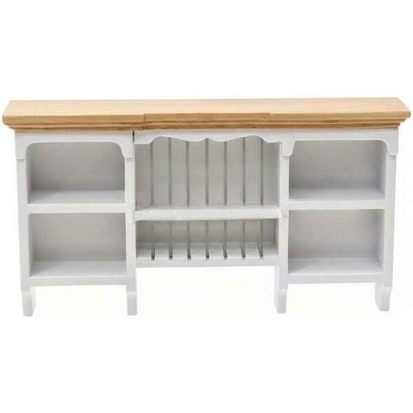 Qianly Pensile da Cucina in Legno per Bambole con Design Realistico e Funzione Archiviazione