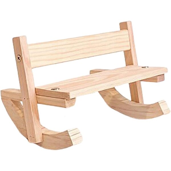 Sharplace Mini Sedia a Dondolo in Legno per Bambole e Peluche 20x15x13cm