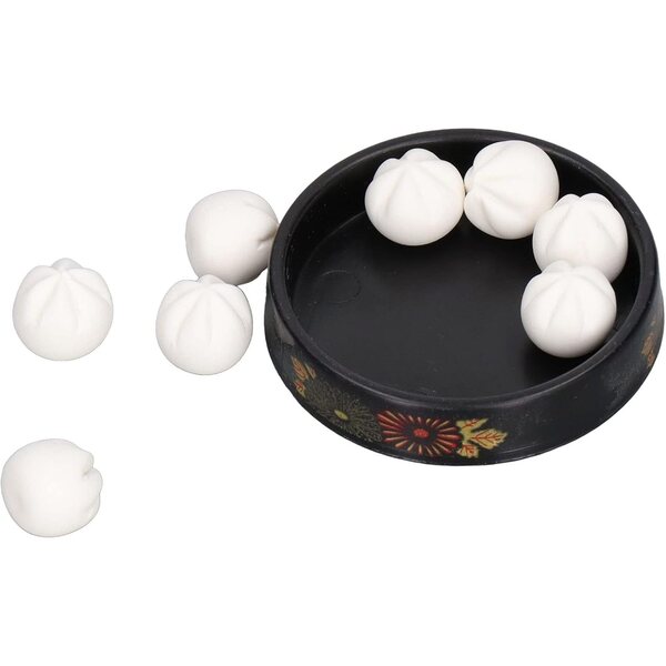 Puppenhaus Miniatur realistische Mini-Sandwiches 1:12 – 8-teiliges Set mit Tablett