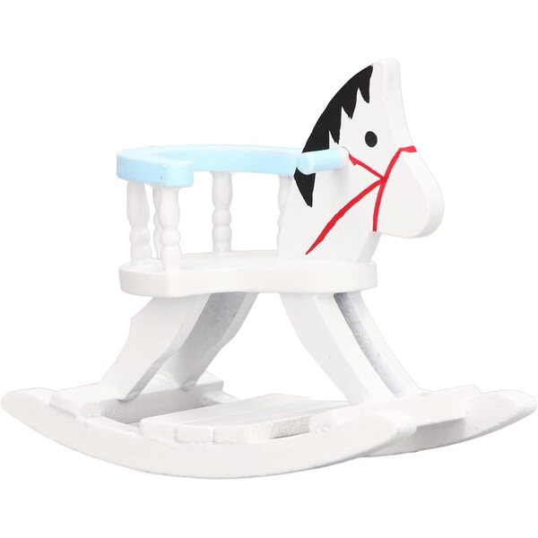 Kikumi Sedia a Dondolo in Miniatura per Casa delle Bambole in Legno Scala 1:12