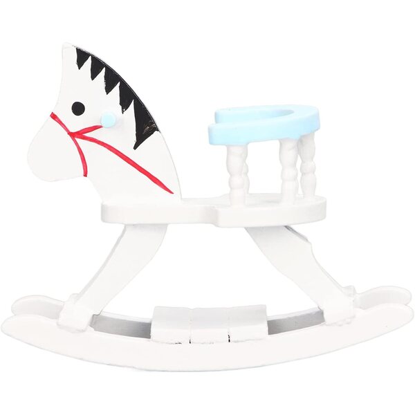 Kikumi Sedia a Dondolo in Miniatura per Casa delle Bambole in Legno Scala 1:12