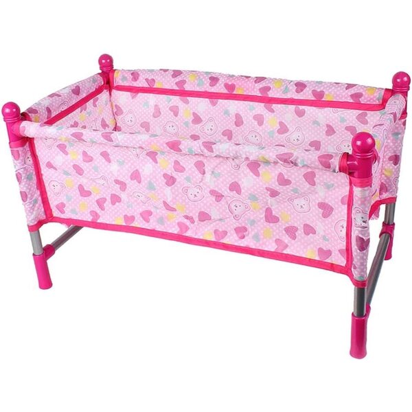 DIY Puppenbett 30 cm mit Steppdecke und Kissen – Lernspiel