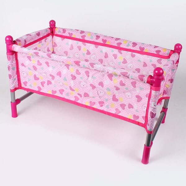 DIY Puppenbett 30 cm mit Steppdecke und Kissen – Lernspiel