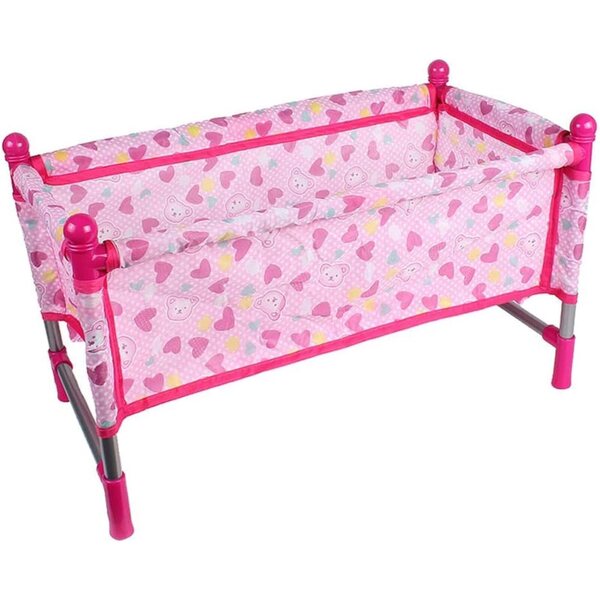 DIY Puppenbett 30 cm mit Steppdecke und Kissen – Lernspiel