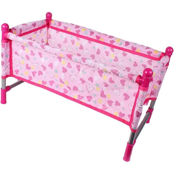 DIY Puppenbett 30 cm mit Steppdecke und Kissen – Lernspiel
