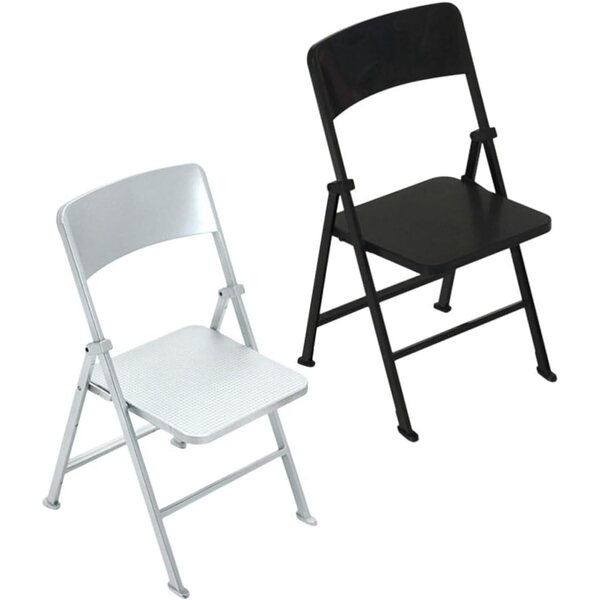Gatuida Set 2 Sedie Pieghevoli Miniature in PVC per Casa delle Bambole e Decorazioni